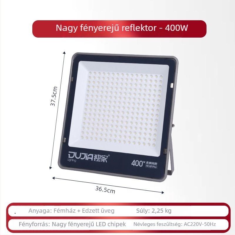 LED reflektor 200W kültéri vízálló IP66 építkezésekhez és gyárakhoz