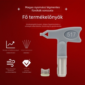 Wolframsztálból készült fúvóka magasnyomású légnélküli festékszóró pisztolyhoz – festékhez, latexhez és gitthez