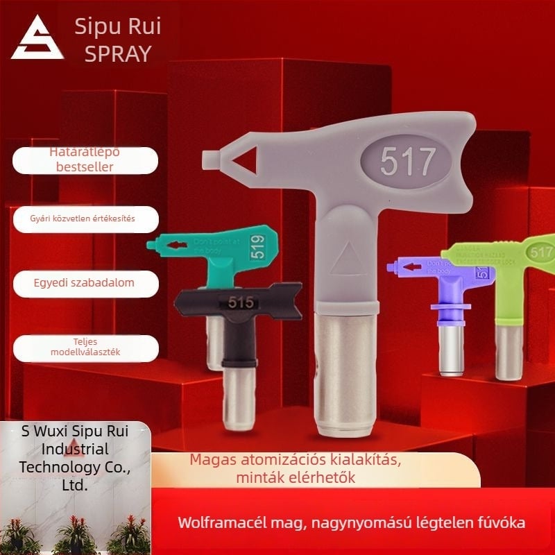 Wolframsztálból készült fúvóka magasnyomású légnélküli festékszóró pisztolyhoz – festékhez, latexhez és gitthez