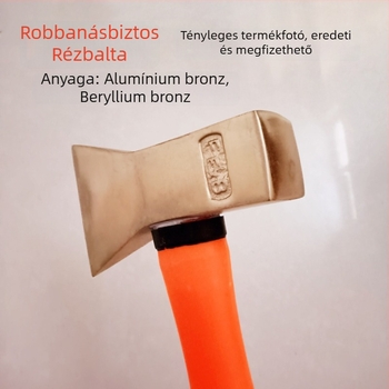 Robbanásbiztos réz balta, szikrámentes eszköz rézötvözetből a kőolaj- és vegyipar számára