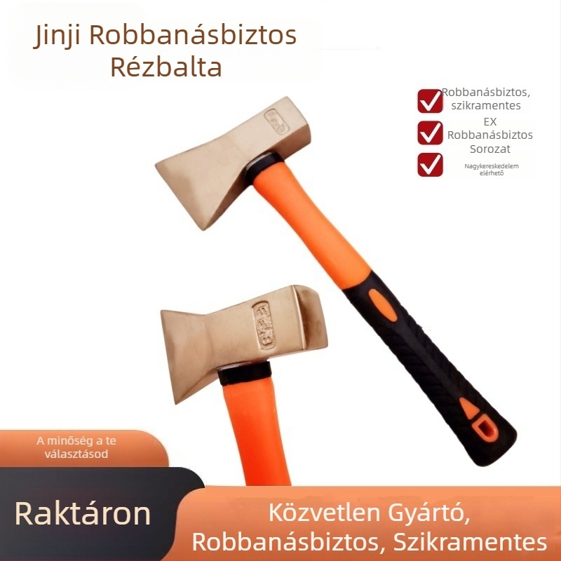 Robbanásbiztos réz balta, szikrámentes eszköz rézötvözetből a kőolaj- és vegyipar számára