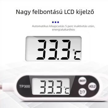 Rozsdamentes acélból készült szenzoros folyadéktermometer — digitális hőmérő víz- és olajhőmérséklethez, konyha és grill