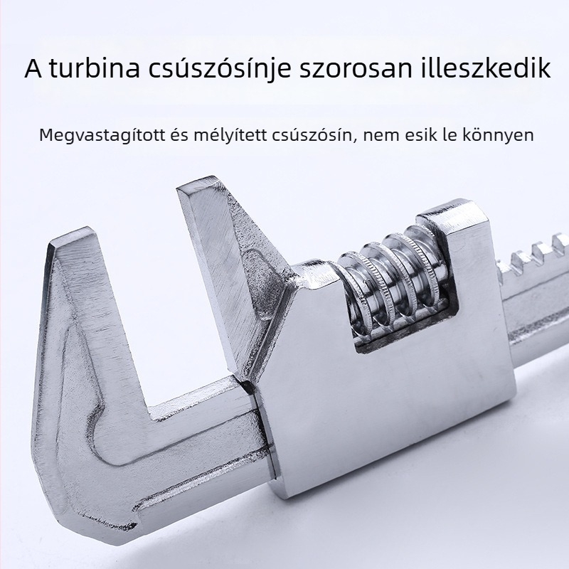 F-típusú többfunkciós derékszögű állítható csavarkulcs nagy nyílással
