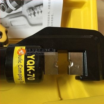 YQK-70 Kézi hidraulikus krimpelő fogó réz- és alumíniumvezetékekhez, integrált fej, 4–70 mm²