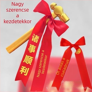 Szénacél fejű gömbfejes kalapács, 320 mm, arany bevonat, otthoni használatra