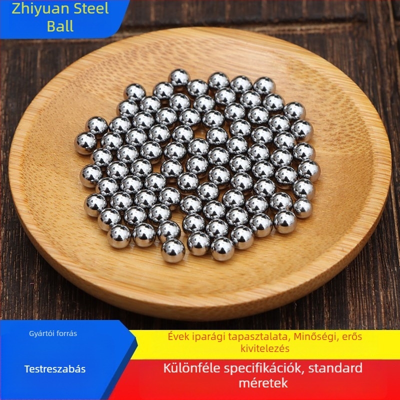 Csapágyacél golyók, rozsdamentes acélból, tömör, 5.0-6.0 mm, finom megmunkálású, csiszolt és hőkezelt