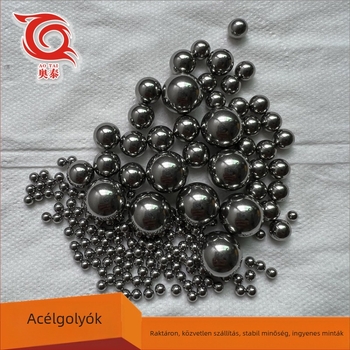 Szilárd acélgolyók, karbonacélból, 6 mm és 8 mm, finoman csiszolt és polírozott felület, golyók csapágyakhoz