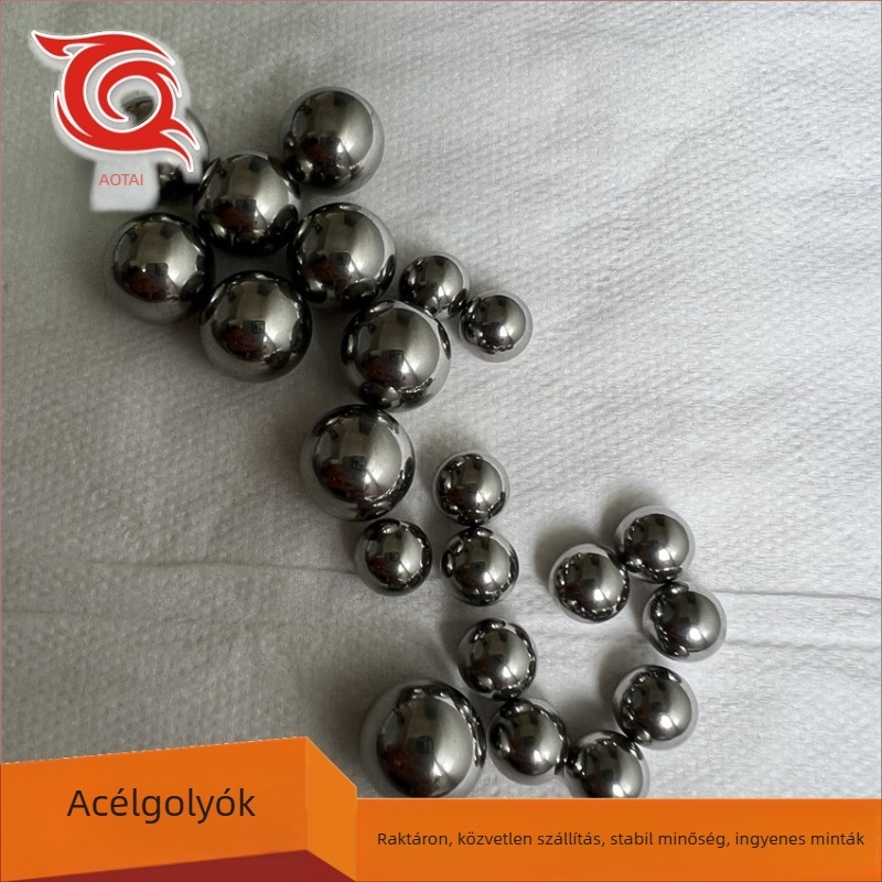 Szilárd acélgolyók, karbonacélból, 6 mm és 8 mm, finoman csiszolt és polírozott felület, golyók csapágyakhoz