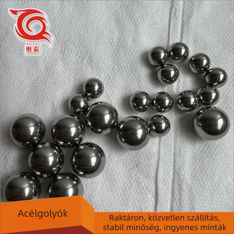 Szilárd acélgolyók, karbonacélból, 6 mm és 8 mm, finoman csiszolt és polírozott felület, golyók csapágyakhoz