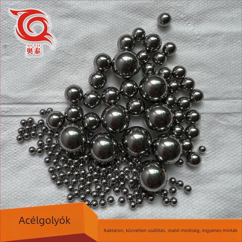 Szilárd acélgolyók, karbonacélból, 6 mm és 8 mm, finoman csiszolt és polírozott felület, golyók csapágyakhoz