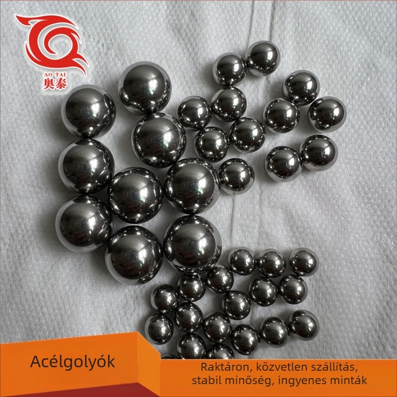 Szilárd acélgolyók, karbonacélból, 6 mm és 8 mm, finoman csiszolt és polírozott felület, golyók csapágyakhoz