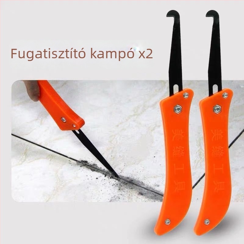 Kétkamrás fugapisztoly kétkomponensű habarcs-fugákhoz, falak és padlók fugáinak tisztítása és simítása