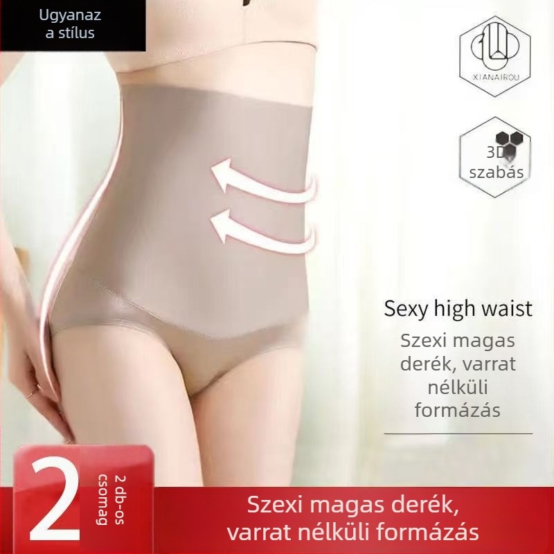 Magas derekú testformáló alsónemű nőknek haskontrollal és fenékemeléssel, varrásmentes éllel