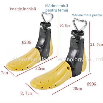 Expansor de pantofi, extensie universală pentru pantofi, extensie din lemn de santal, extensie pentru pantofi cu ghete, pentru bărbați și femei, reglabilă