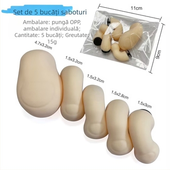 Simulare creativă, pantofi cu gaură pentru degetul mare, accesorii DIY, pantofi decorativi în cruce, flori cu personalitate, papuci amuzanți, accesorii