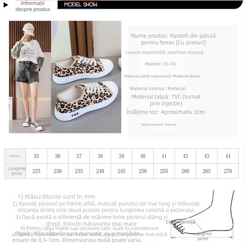 Pantofi de pânză cu imprimeu leopard pentru femei 2025 primăvara nouă transfrontalieră vară subțire casual versatil flats pantofi din pânză pentru studente