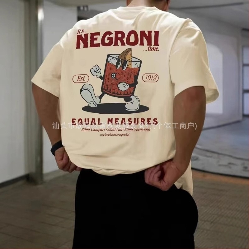 Tricou simplu și distinctiv la modă, de stradă, de primăvară și de vară, cu model nou, imprimat, cu mânecă scurtă, pentru bărbați și femei, cu guler rotund, casual, top