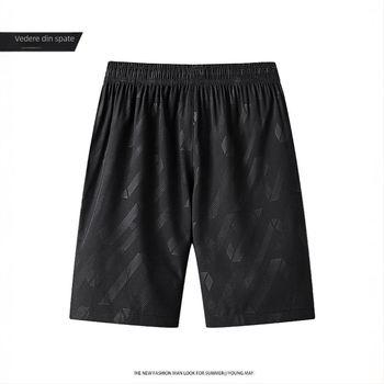 Pantaloni scurți bărbați, uscare rapidă, vară, subțiri, bărbați, plus mărime, sport, plajă, pantaloni elastici lejeri, noi, mătase de gheață, pantaloni de alergare