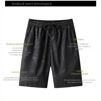 Pantaloni scurți bărbați, uscare rapidă, vară, subțiri, bărbați, plus mărime, sport, plajă, pantaloni elastici lejeri, noi, mătase de gheață, pantaloni de alergare