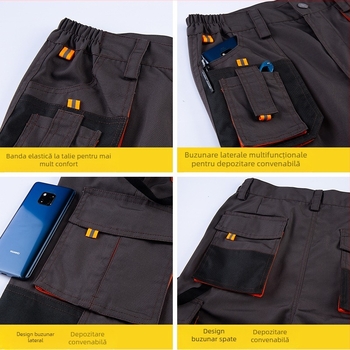 Salopetă de asigurare a muncii transfrontalieră, rezistentă la uzură, cu buzunare multiple, cu buzunare mari, pantaloni de lucru cu buzunare multiple, reparații auto, electrician, comerț exterior, pantaloni de export