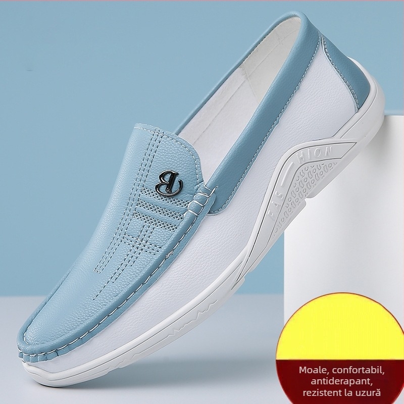 Pantofi sport pentru bărbați 2025 primăvara și toamna noi cu talpă moale respirabil pantofi casual la modă, pantofi casual din piele, pantofi de skate pentru bărbați