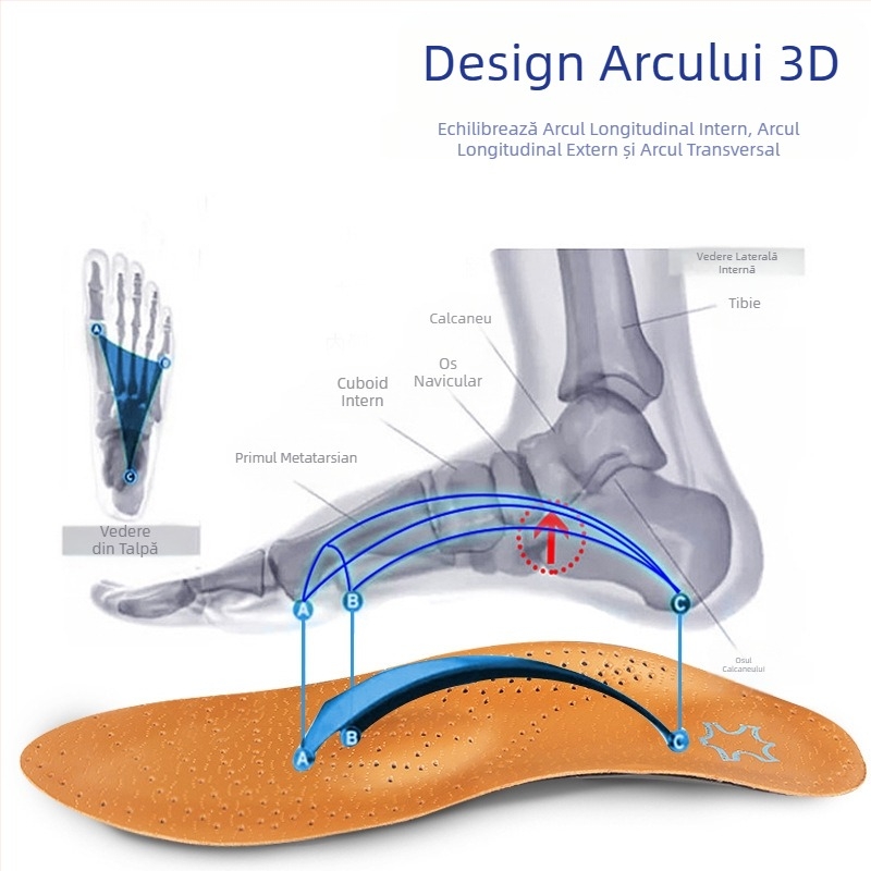 Brant interior din piele de tip 0 pentru picior, picior plat, suport pentru arcul plantar pentru bărbați și femei, tip XO, branț interior valgus pentru picior, corecție cu opt caractere, en-gros