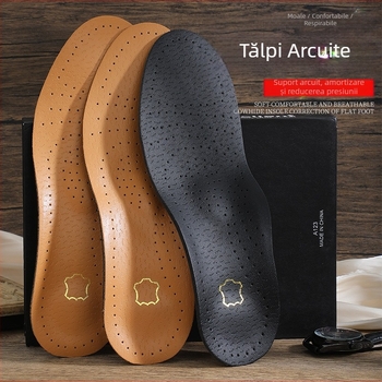 Brant interior corectează arcul, protector pentru picior plat, piele naturală din piele PU, absorbant de transpirație, respirabil și confortabil, branțuri sport care măresc
