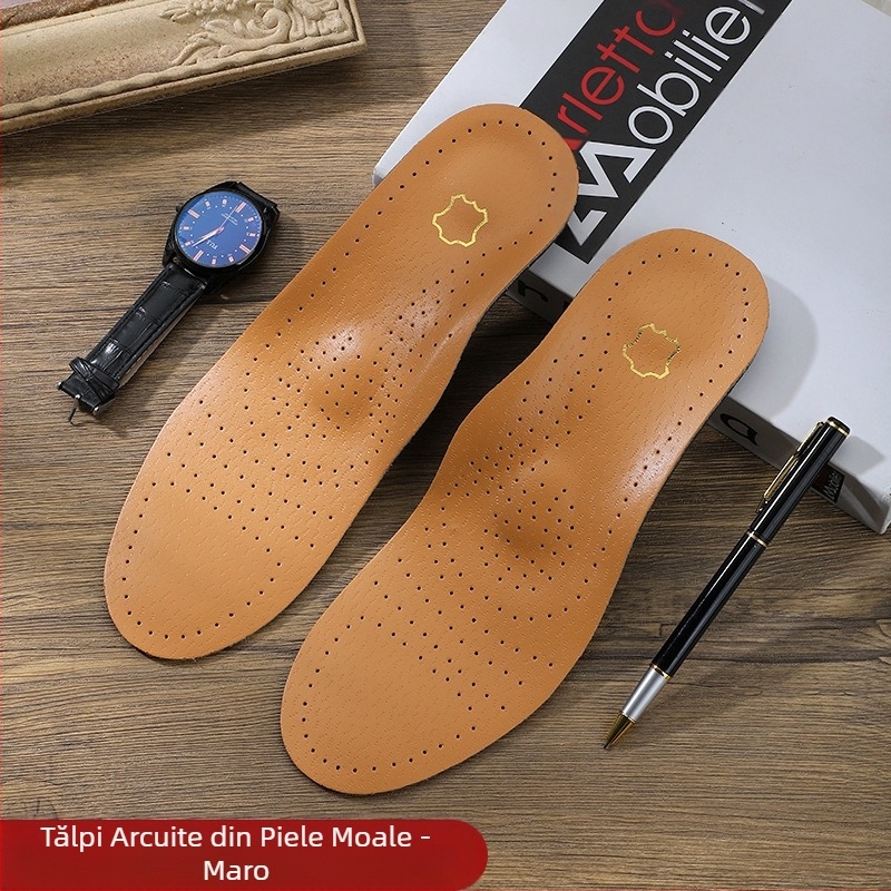 Brant interior corectează arcul, protector pentru picior plat, piele naturală din piele PU, absorbant de transpirație, respirabil și confortabil, branțuri sport care măresc