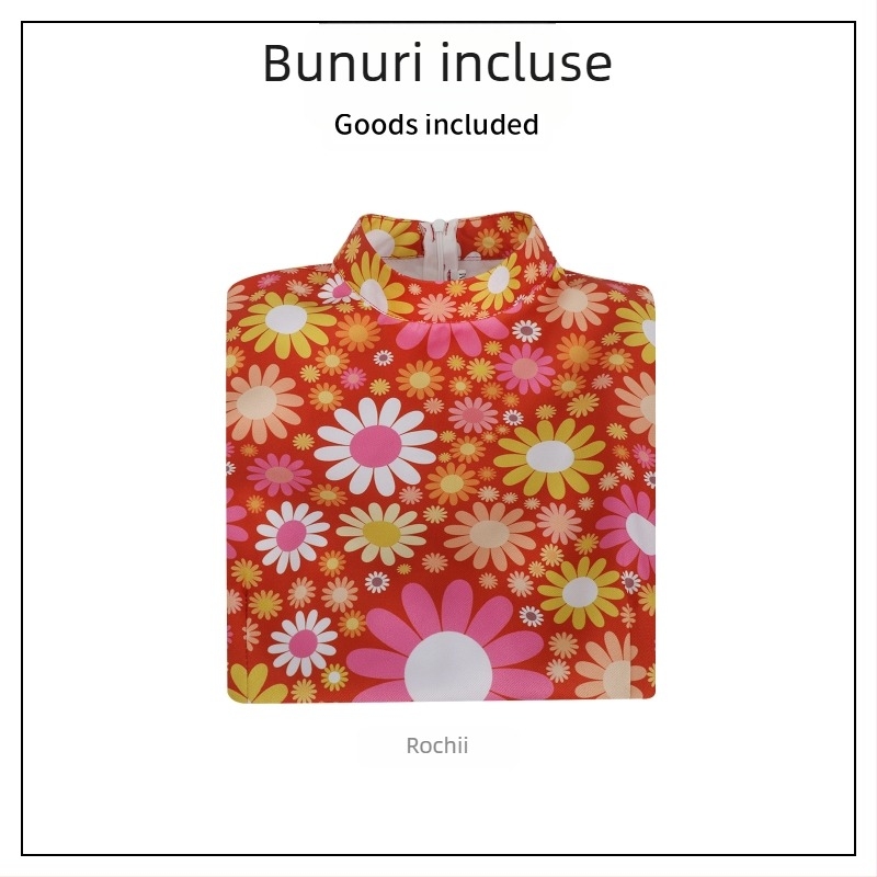 Costume de Halloween noi, transfrontaliere, imprimare, hippie retro, anii '60, trompetă pentru femei, film și televiziune, cu haine