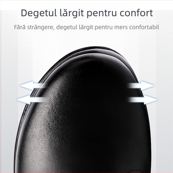 Pantofi cu platformă cu fund moale, cu cap rotund, impermeabili, cu fund gros, cu un singur strat, pentru femei, de dimensiuni mari, antiderapante, confortabili, pentru vârstnici și persoane în vârstă, pentru mame