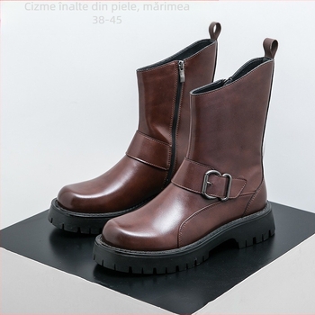 38-45 Cizme Martin noi 2025 Toamna versatile la modă pentru bărbați Cizme Chelsea cu talpă groasă Pantofi bărbați en-gros pentru comerț exterior