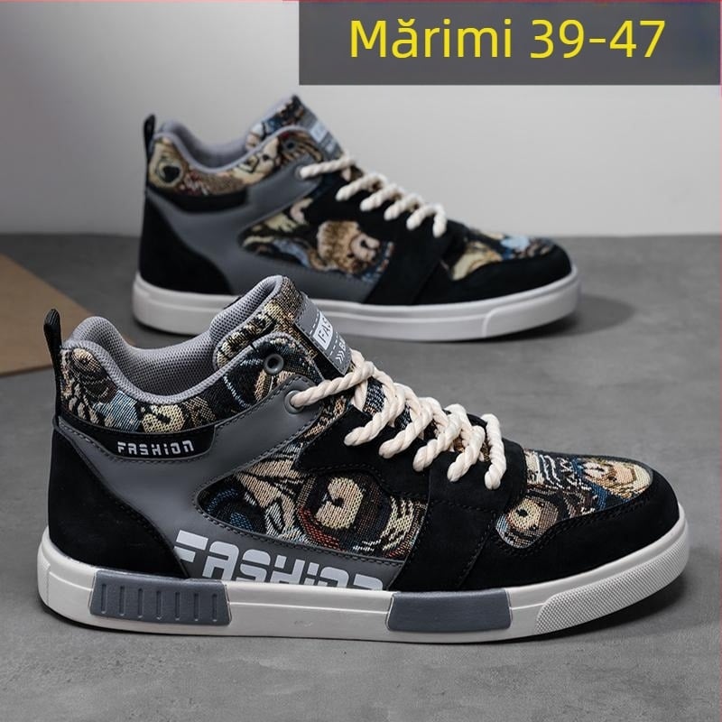 În stoc Pantofi sport pentru bărbați, mărimi mari, cu platformă înaltă, pentru primăvară și toamnă, potriviți pentru tineri, nișă națională de modă, pentru agrement, 47