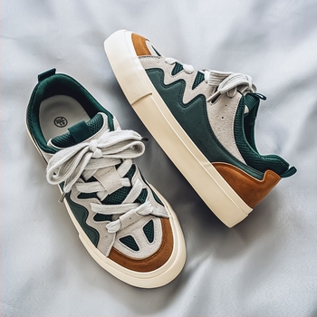 Pantofi de sport pentru bărbați, de primăvară, pentru elevi de gimnaziu, americani, retro, cu design de nișă, cu sens al tinereții, sport, agrement, pâine, la modă