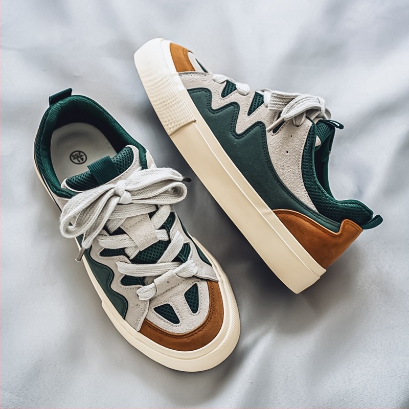 Pantofi de sport pentru bărbați, de primăvară, pentru elevi de gimnaziu, americani, retro, cu design de nișă, cu sens al tinereții, sport, agrement, pâine, la modă