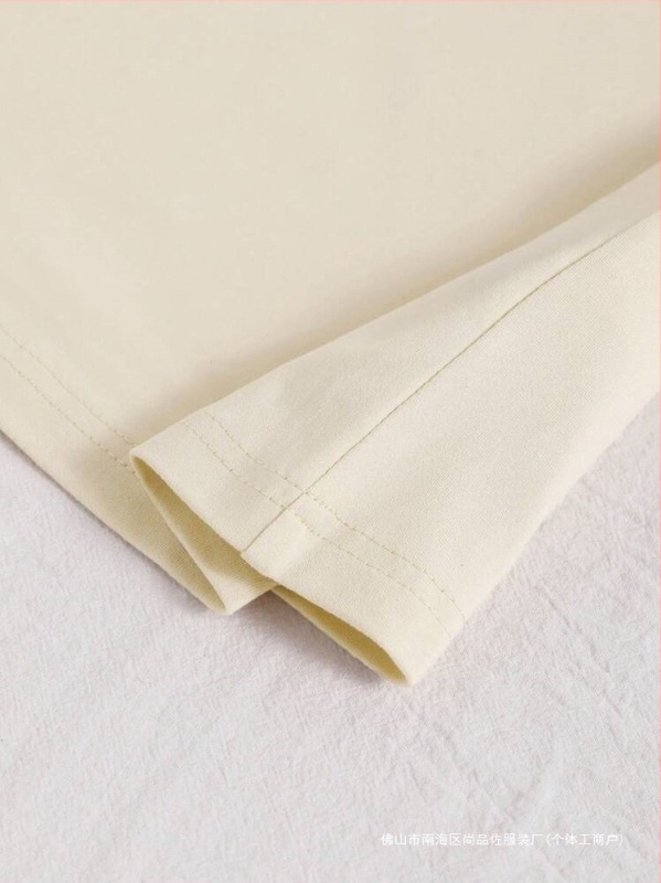 Tricou casual cu mânecă scurtă și inimă, cu cod european transfrontalier și stație independentă INAWLY