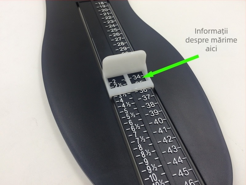 Dimensiune britanică Dimensiune europeană Instrument de măsurare a piciorului Dimensiune britanică Instrument de măsurare a piciorului pentru adulți Instrument de măsurare universal pentru adulți și copii