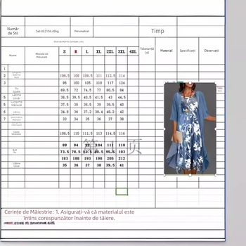 Rochie de șifon de vară 2022, set din două piese