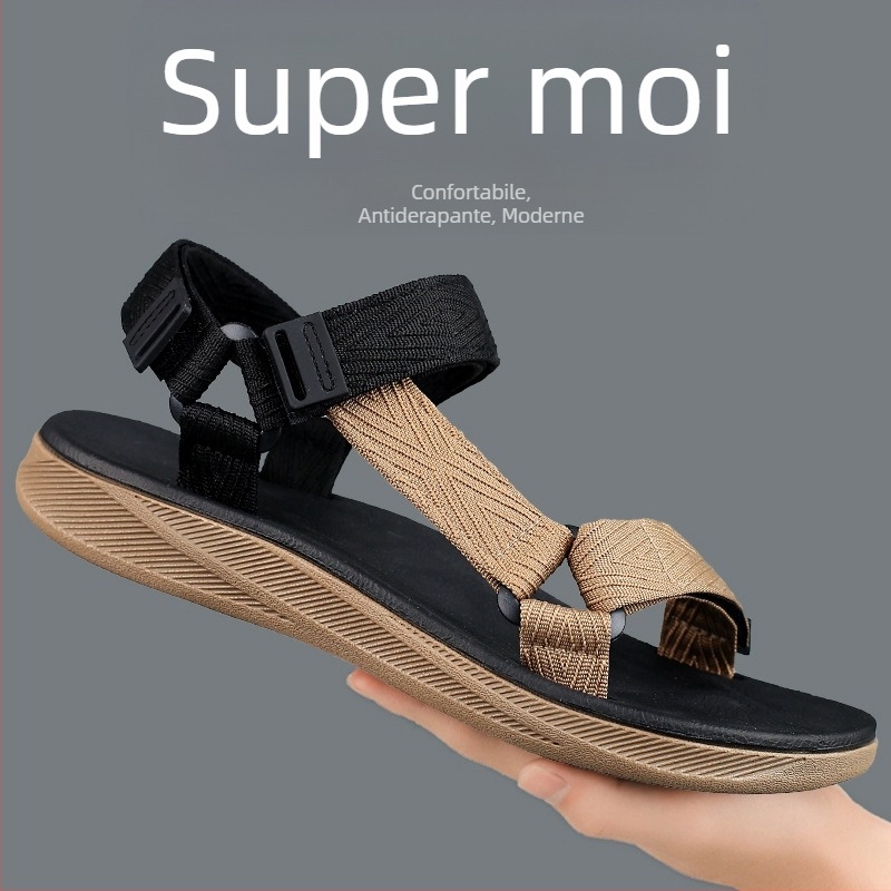 Nou! 2025 Pantofi de plajă pentru bărbați, talpă moale EVA, sandale pentru bărbați, sandale pentru comerț exterior transfrontalier