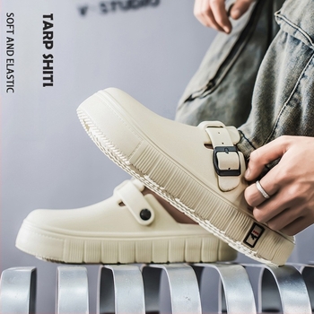 Papuci Baotou pentru bărbați, vară, îmbrăcăminte exterioară, deodorant antiderapant, respirabil, casual, Bircan, pantofi de plajă, sport la modă