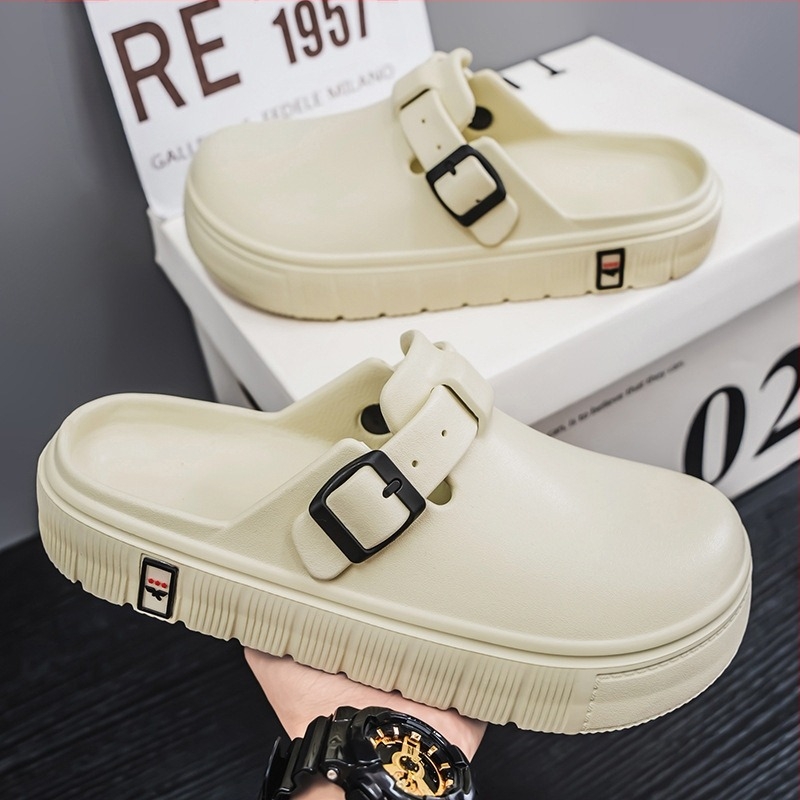 Papuci Baotou pentru bărbați, vară, îmbrăcăminte exterioară, deodorant antiderapant, respirabil, casual, Bircan, pantofi de plajă, sport la modă