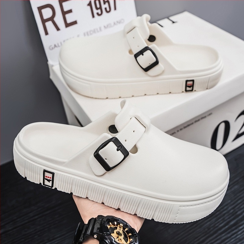 Papuci Baotou pentru bărbați, vară, îmbrăcăminte exterioară, deodorant antiderapant, respirabil, casual, Bircan, pantofi de plajă, sport la modă