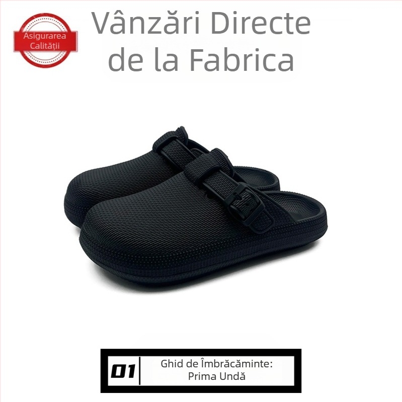 Papuci de casă pentru bărbați, articole vestimentare exterioare versatile, pantofi Birkenstock antiderapanți pentru fete, model toe-toe, modă casual de nișă pentru cupluri