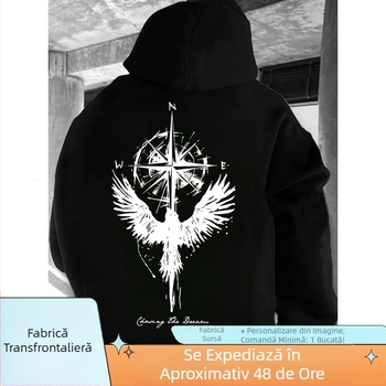 Pulover cu glugă, hanorac cu imprimeu nou pentru primăvară și toamnă