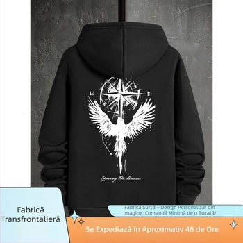 Pulover cu glugă, hanorac cu imprimeu nou pentru primăvară și toamnă