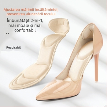 Branțuri 4D pentru femei care nu sunt obosite după ce au stat în picioare mult timp, absorbante de transpirație, respirabile, îngroșate, absorbante de șocuri, pantofi cu toc înalt super-moi, tampoane de mărime mică, autocolante pentru călcâi