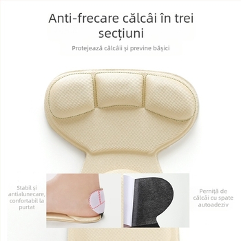 Branțuri 4D pentru femei care nu sunt obosite după ce au stat în picioare mult timp, absorbante de transpirație, respirabile, îngroșate, absorbante de șocuri, pantofi cu toc înalt super-moi, tampoane de mărime mică, autocolante pentru călcâi