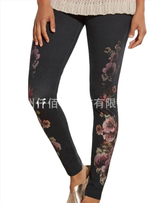 Toamna 2022, comerț exterior transfrontalier, modă europeană și americană, pantaloni slim fit, imprimați, periați, cizme, pantaloni, îmbrăcăminte pentru femei