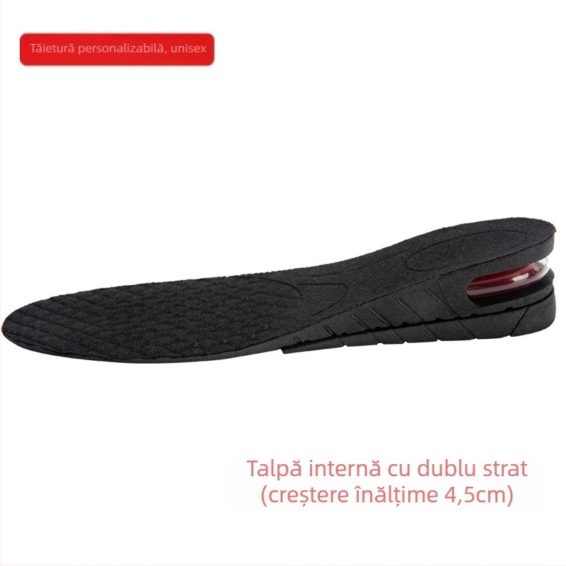 Brant interior înălțat pentru bărbați și femei, invizibil, sport, fund moale, confortabil, absorbant de șocuri, pernă de aer, saltea de înălțare, pernă completă, branț super moale, înălțat