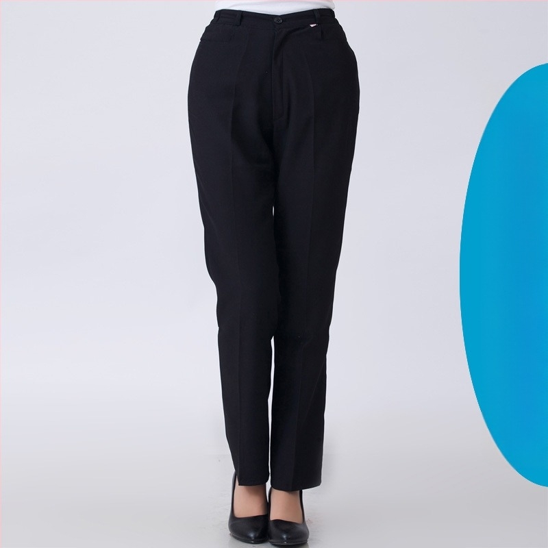 Salopetă de hotel pentru însoțitor de cameră, pantaloni drepți cu talie elastică, pantaloni de curățenie, pantaloni de catering pentru femei