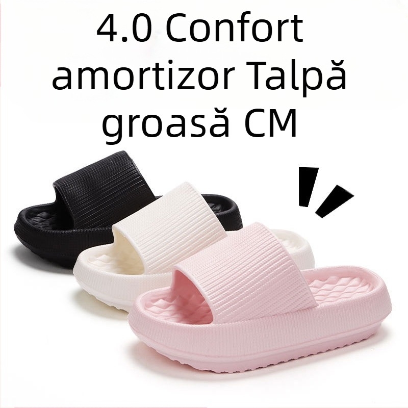 Papuci de damă cu fund gros de 4 cm, cu fund moale, exclusiv transfrontalier, EVA, mărime plus, papuci de casă, sandale pentru cupluri, en-gros